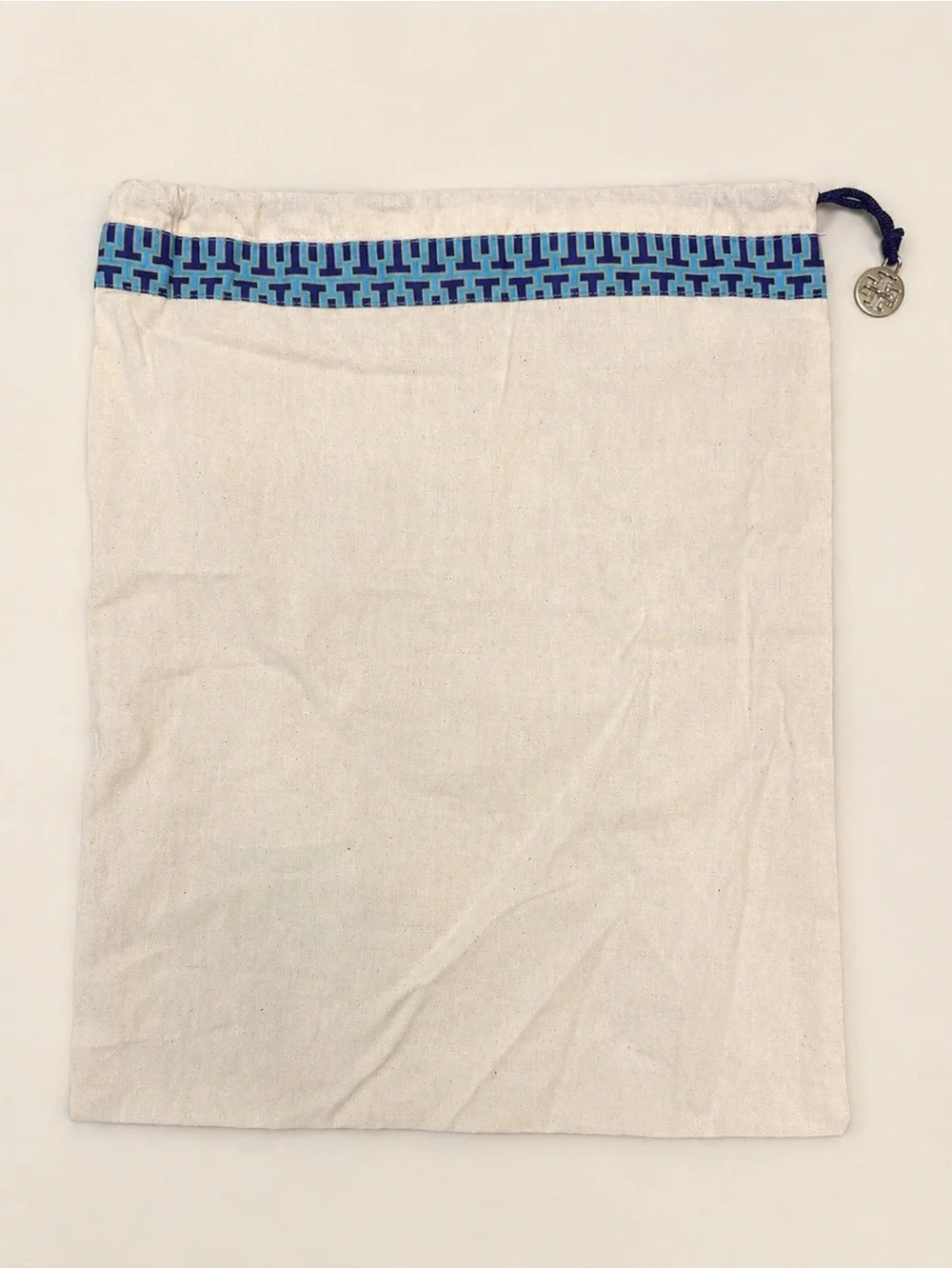 Tory Burch Cream Logo Dust Bag 12x15 EUC